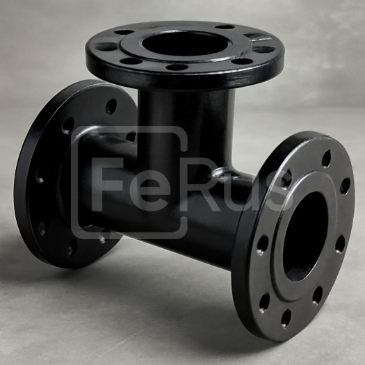 Тройник фланцевый чугунный ТФ 200х150 мм ГОСТ 5525-88