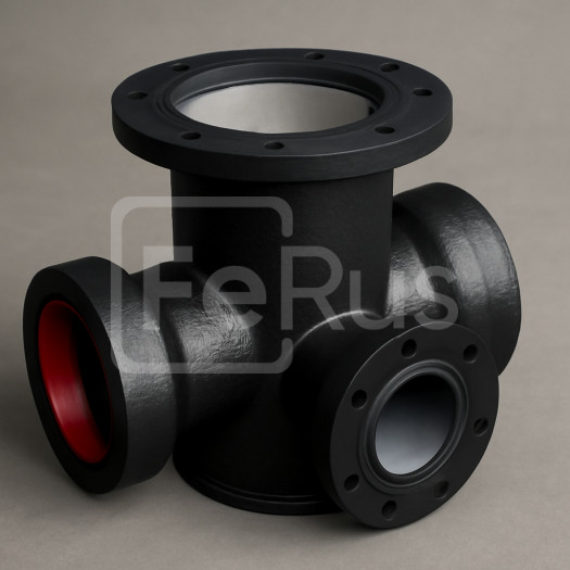 Тройник ППТРФ 200х100 мм ГОСТ 5525-88